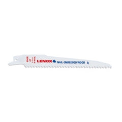 Lenox Tools 656R 6in. x 3/4in. x .05in. Wood Bi-Metal Reciprocating Saw Blades, 6 TPI