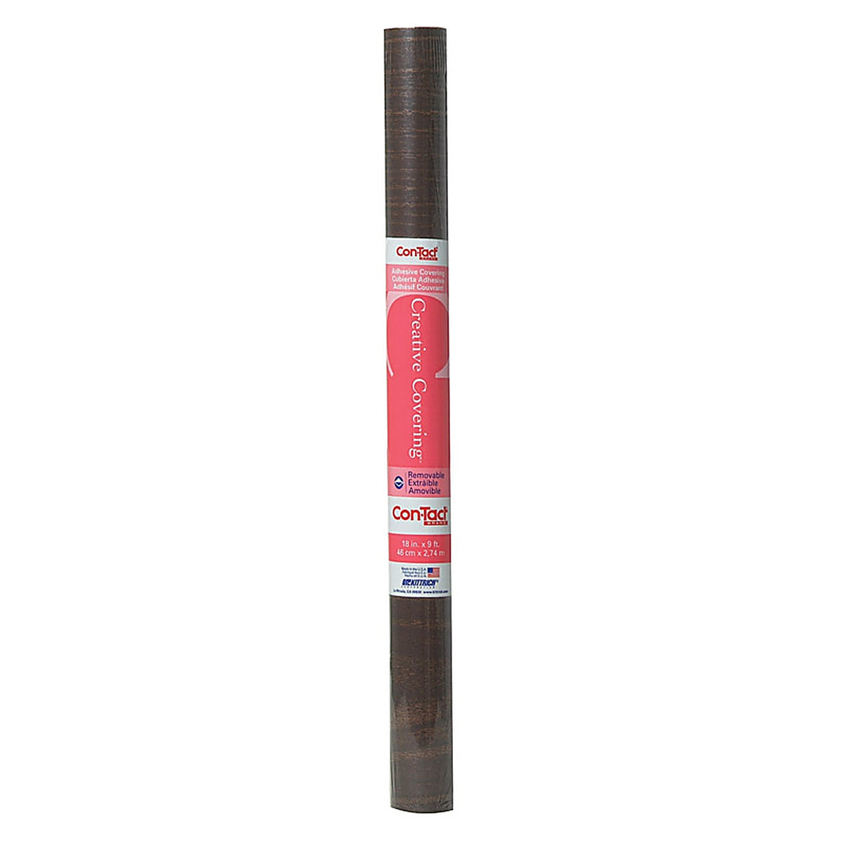 Con-Tact 09F-C9033-12 Creative Covering 9 ft. L x 18 in. W Walnut Wood Grain Self-Adhesive Shelf Liner