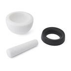 Chefn 103-988-354 White/Gray Silicone Mortar and Pestle