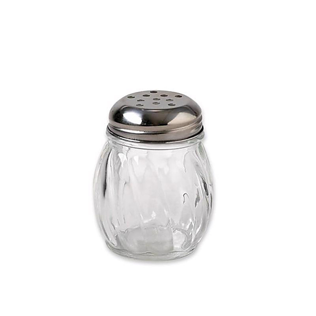 Gemco 5078568 Clear/Silver Glass/Stainless Steel Cheese Shaker 5 oz
