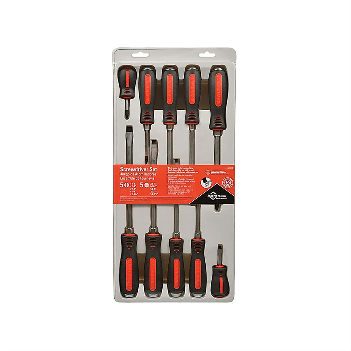 Mayhew Tools 66306 10 Pc. Capped End Screwdriver Set