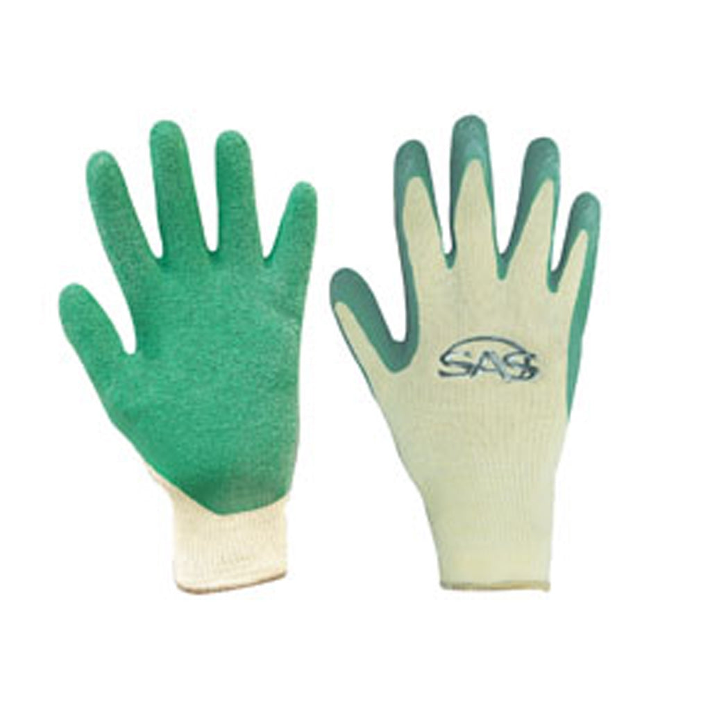 SAS Safety 6639 Cotton/Poly Latex Coated Palm Glove X Large