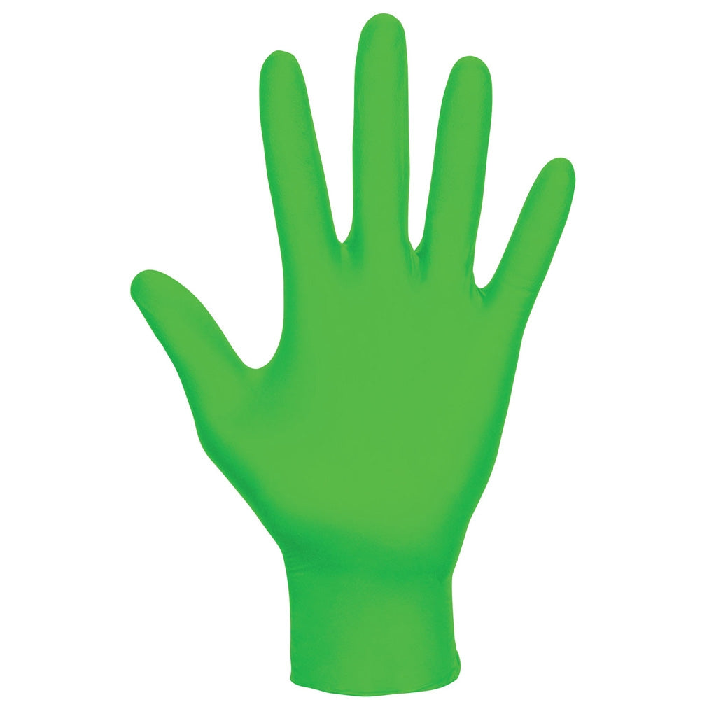 SAS Safety 66554 Raven Derma-Vue Powder-Free Nitrile Examination Gloves, 2XL