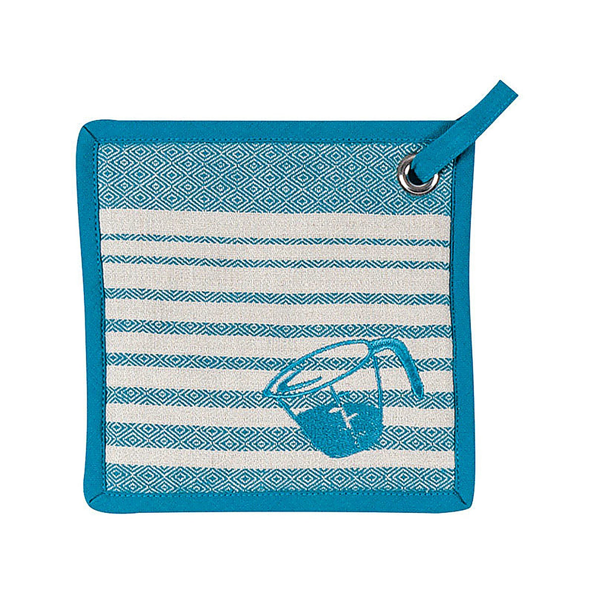 Kay Dee R3212 Teal Cotton Pot Holder