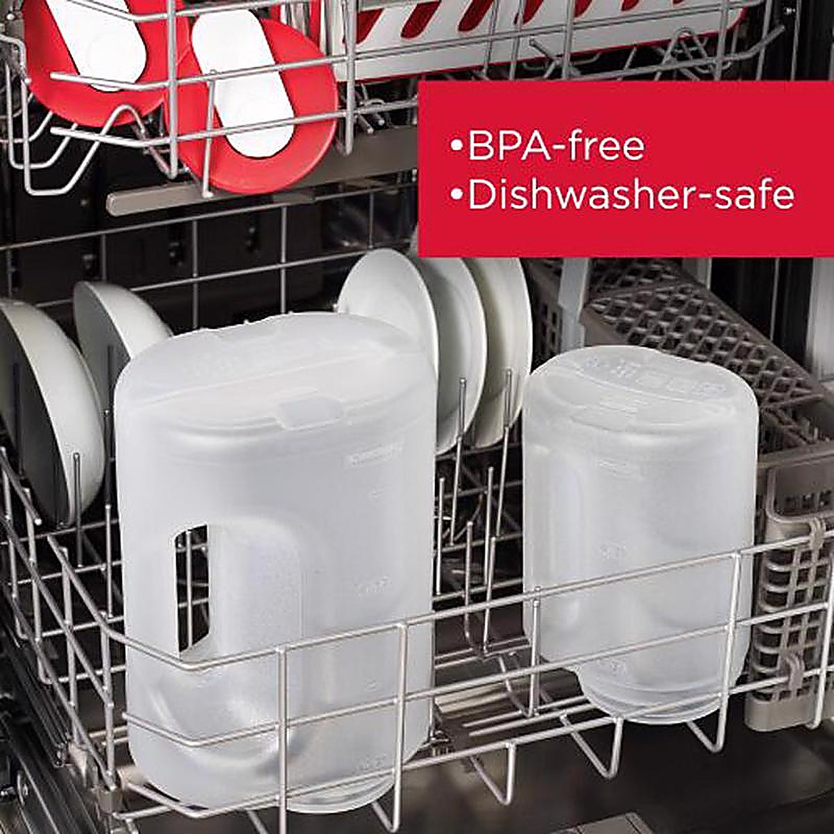Seal-N-Save 2122603 2 qt Clear Mixing Bottle 1 pk