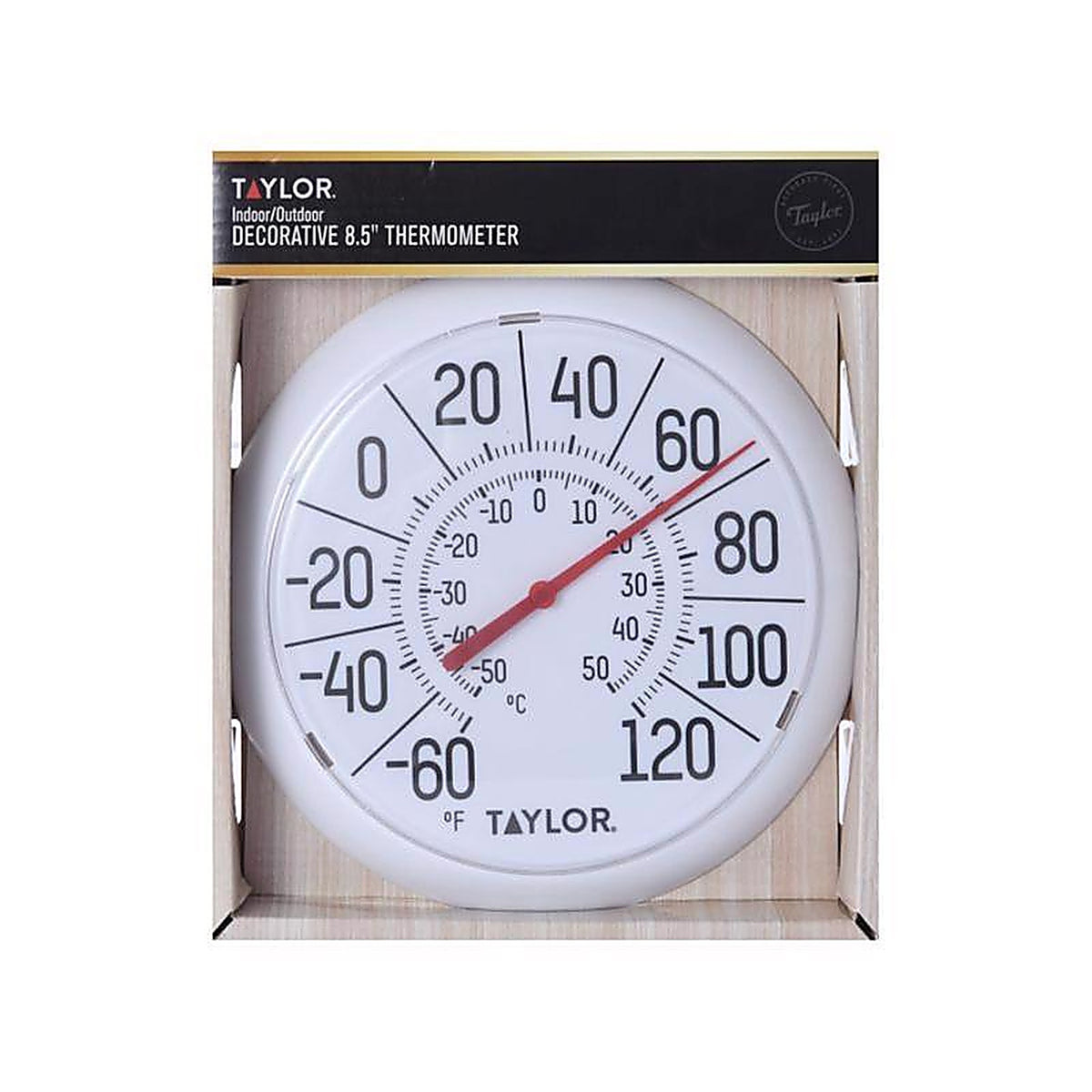 Taylor 5650 Dial Thermometer Plastic White