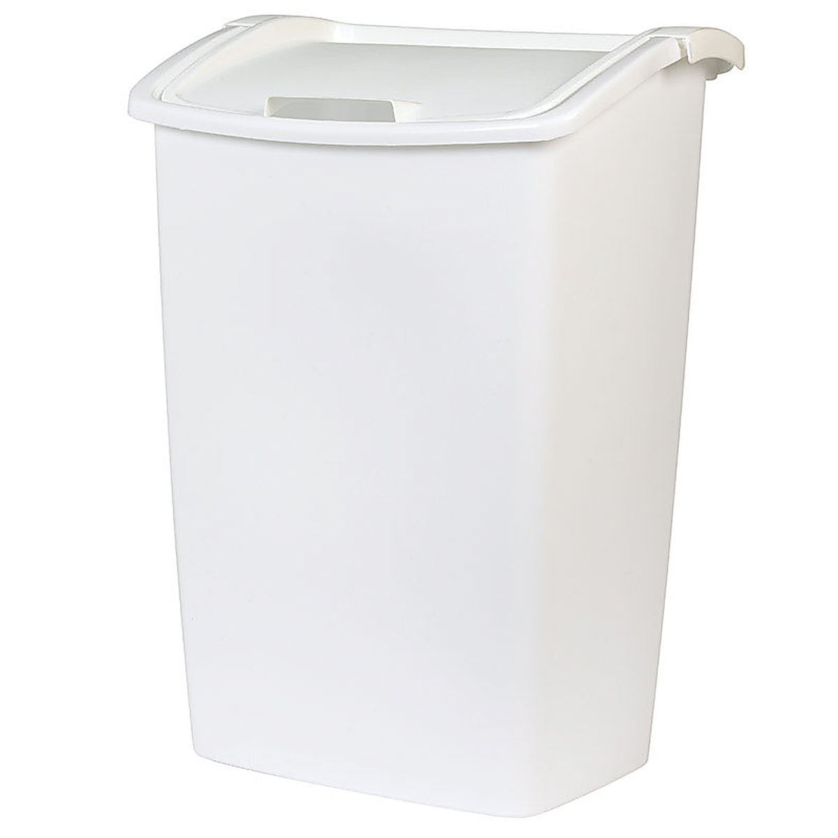 RubberMaid 2803WHT 11.25 gal White Plastic Swing Out Wastebasket