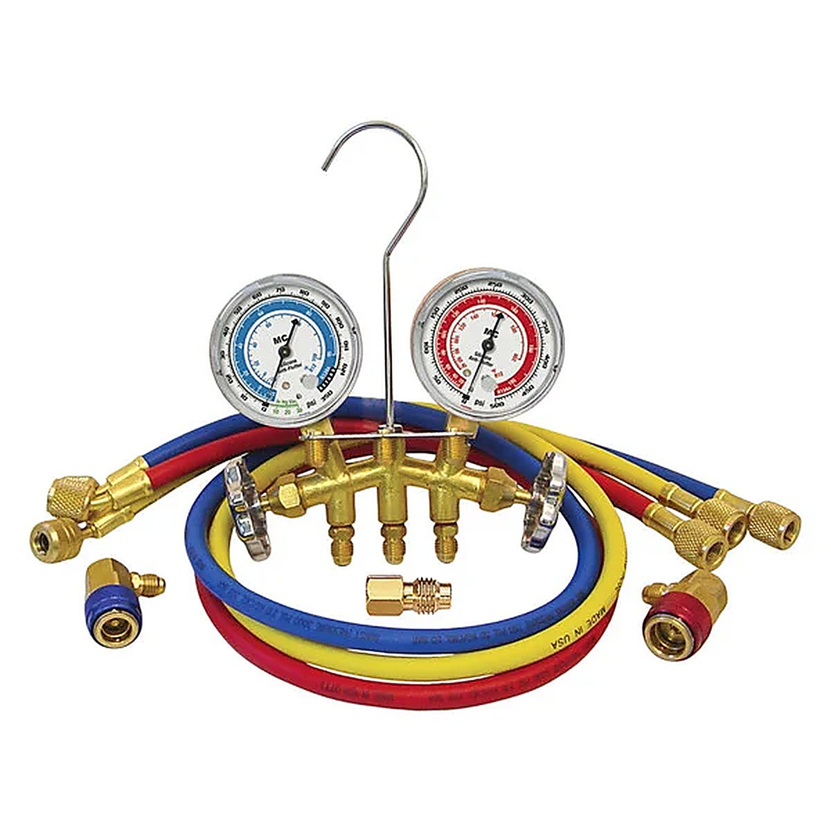 Mastercool 66773 R-12/R-134a Brass Manifold Gauge Set