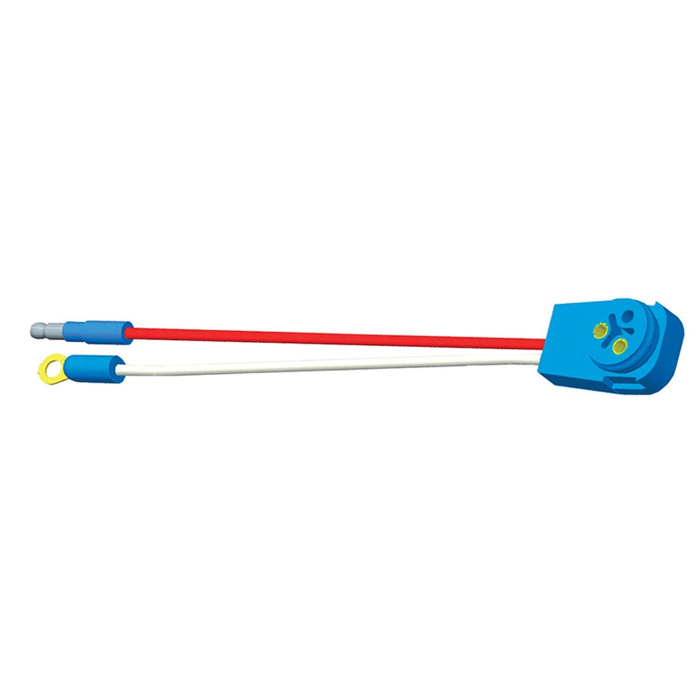 Grote 66846 Pigtail, 10in. Long, 2 Wire, 90 Degree Male Pin w/1 Bullet, 1 Ring
