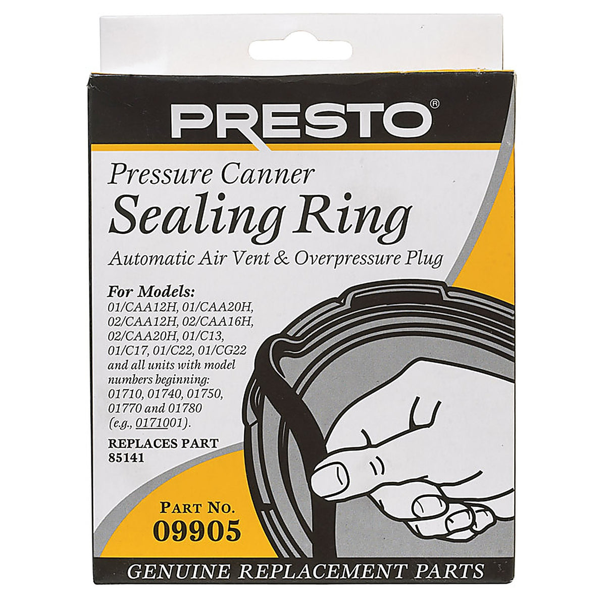 Presto 09905 Rubber Pressure Cooker Sealing Ring 22 qt