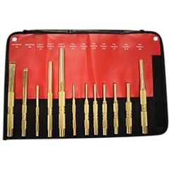 Mayhew Tools 67012 12Pc Brass Punch & Scraper Set