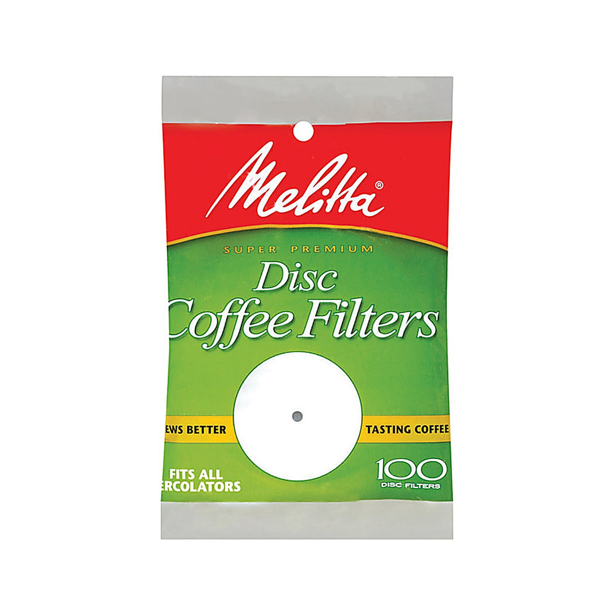 Melitta 628354 White Disc Coffee Filter 100/Pack