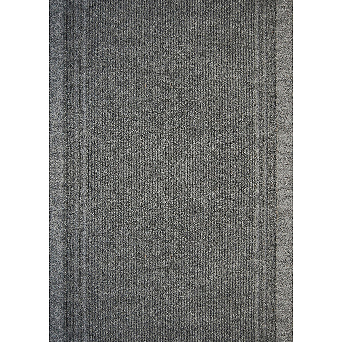 Multy Home MT1000275EA Tracker 60 ft. L x 26 in. W Gray Nonslip Carpet Runner