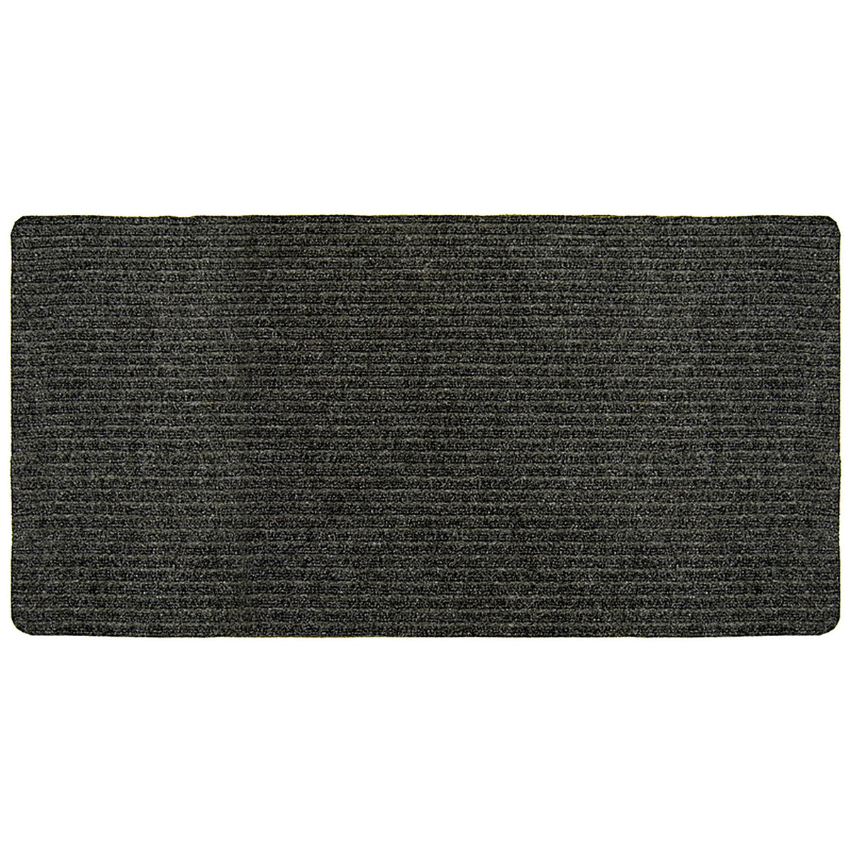 Multy Home MT1000124 Concord 50 ft. L x 26 in. W Gray Nonslip Carpet Runner