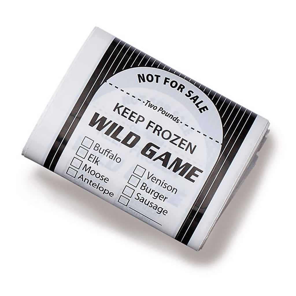 LEM W041 2 lb Black/White Wild Game Freezer Bags 1 pk