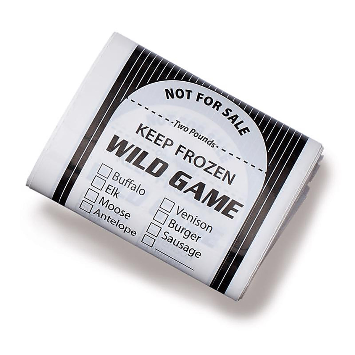 LEM W041 2 lb Black/White Wild Game Freezer Bags 1 pk