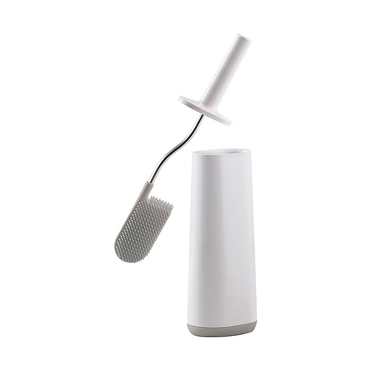Joseph Joseph 70515 Flex Toilet Brush/Holder Set Gray/White