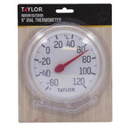 Taylor 5630 Dial Thermometer Plastic White