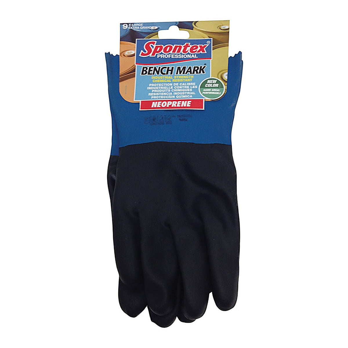 Spontex 33004ZQK Bench Mark Neoprene Gloves XL Black 1 pk