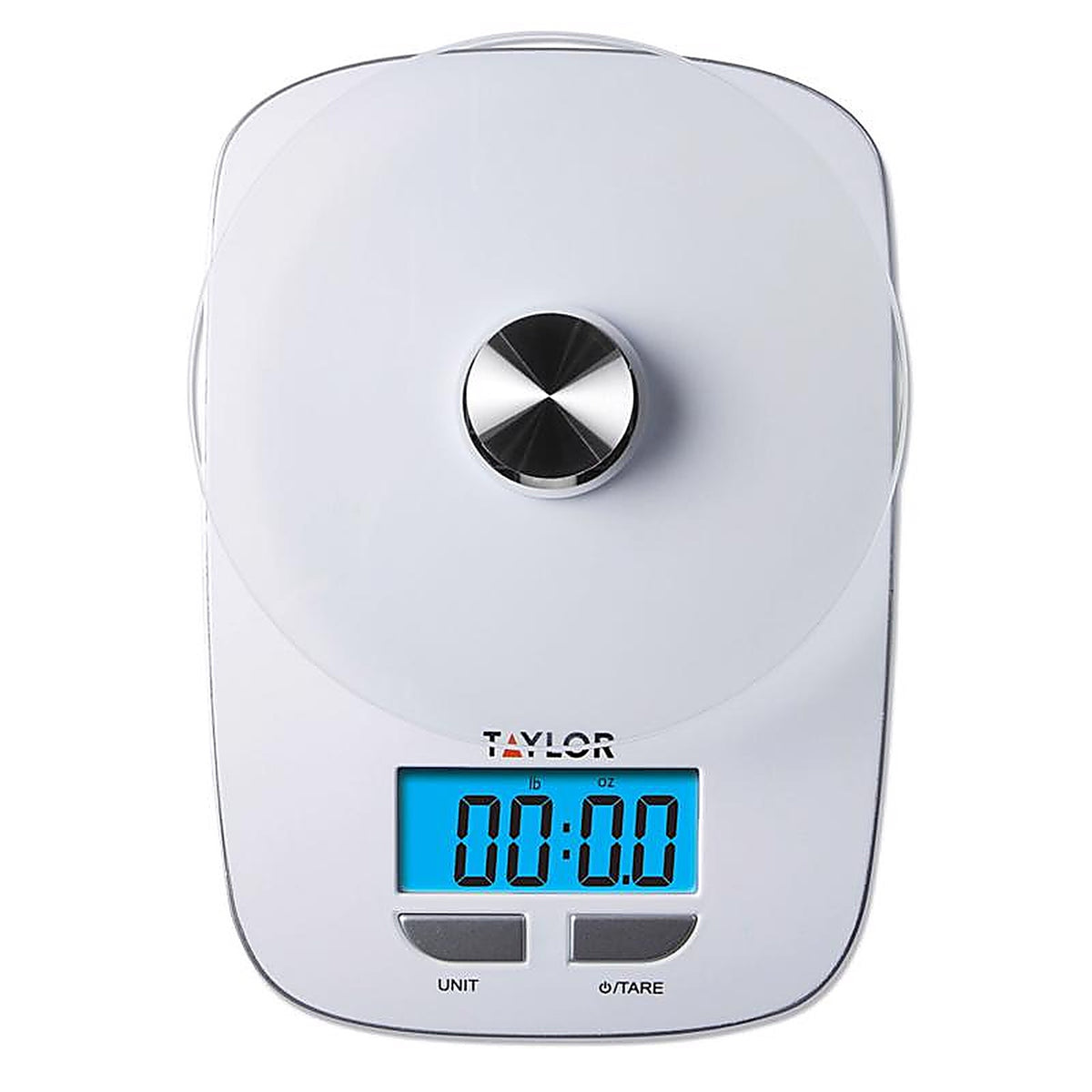Taylor 384521 Silver/White Digital Kitchen Scale 11 lb.