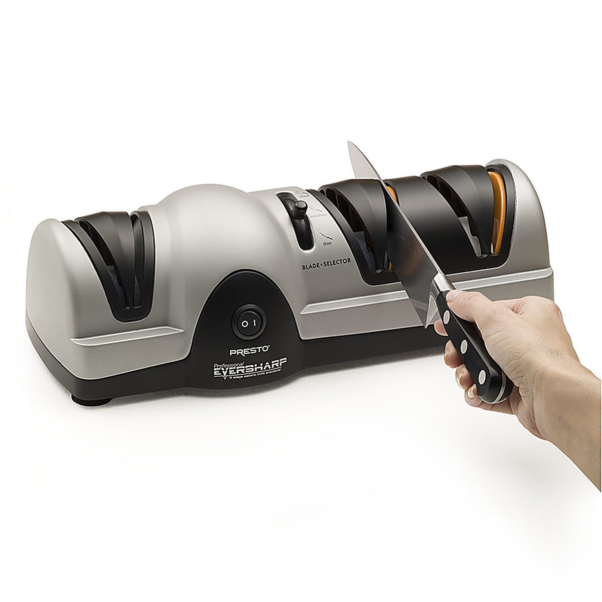 Presto 08810 Eversharp Matte Plastic 3 stage Knife Sharpener