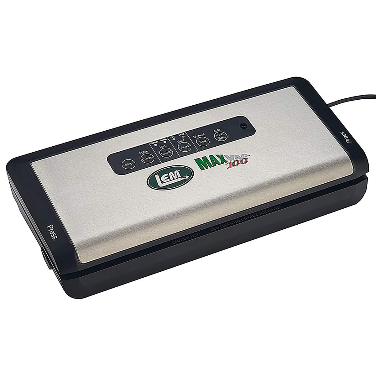 LEM 1379 MaxVac Black/Silver Vacuum Food Sealer