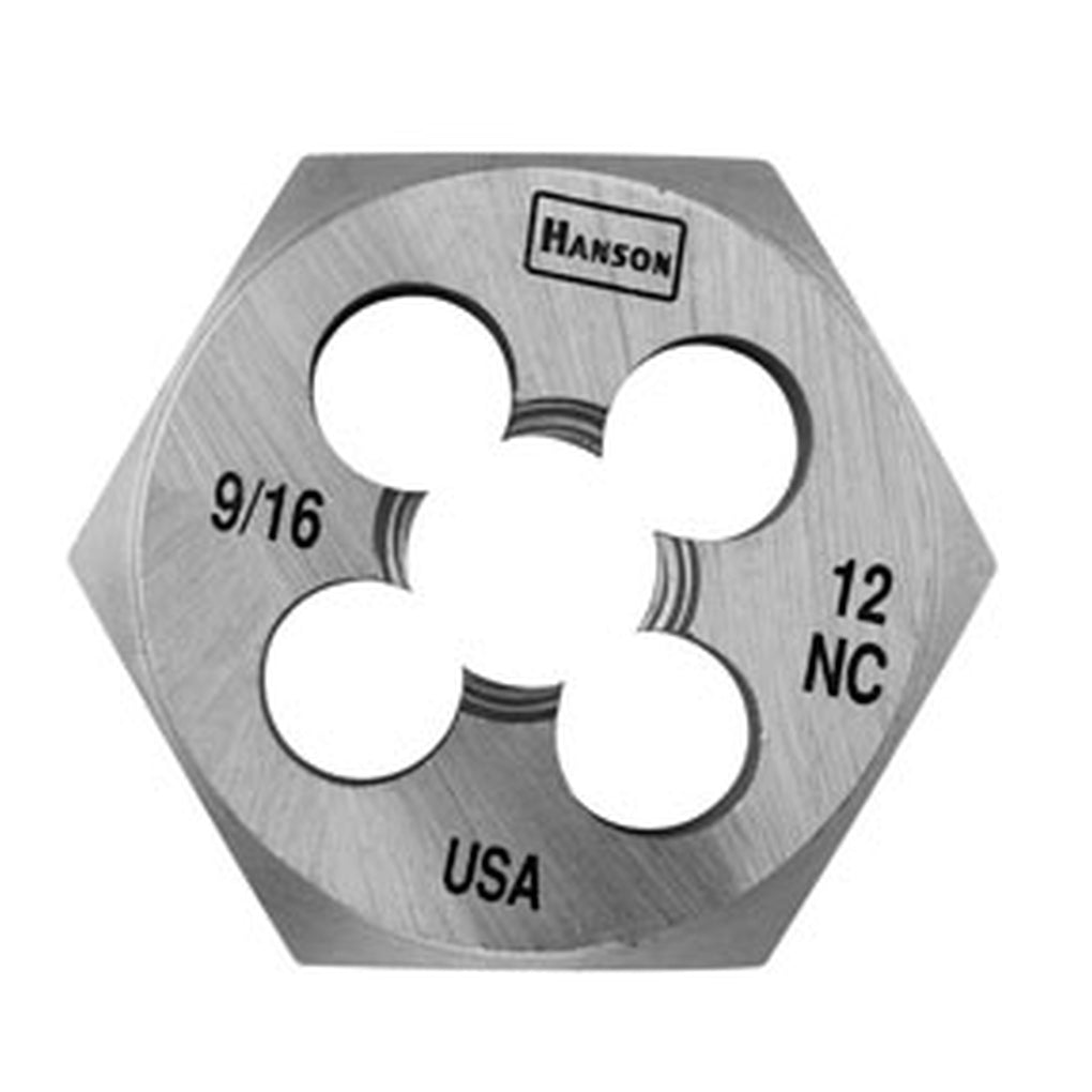 Irwin - 6848 - 9/16 Inch - 12 NC Hexagon Machine Screw Die, Carded