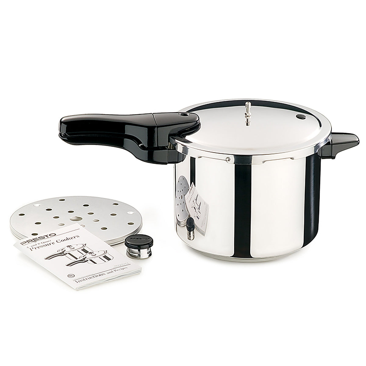 Presto 01362 Polished Stainless Steel Pressure Cooker 6 qt