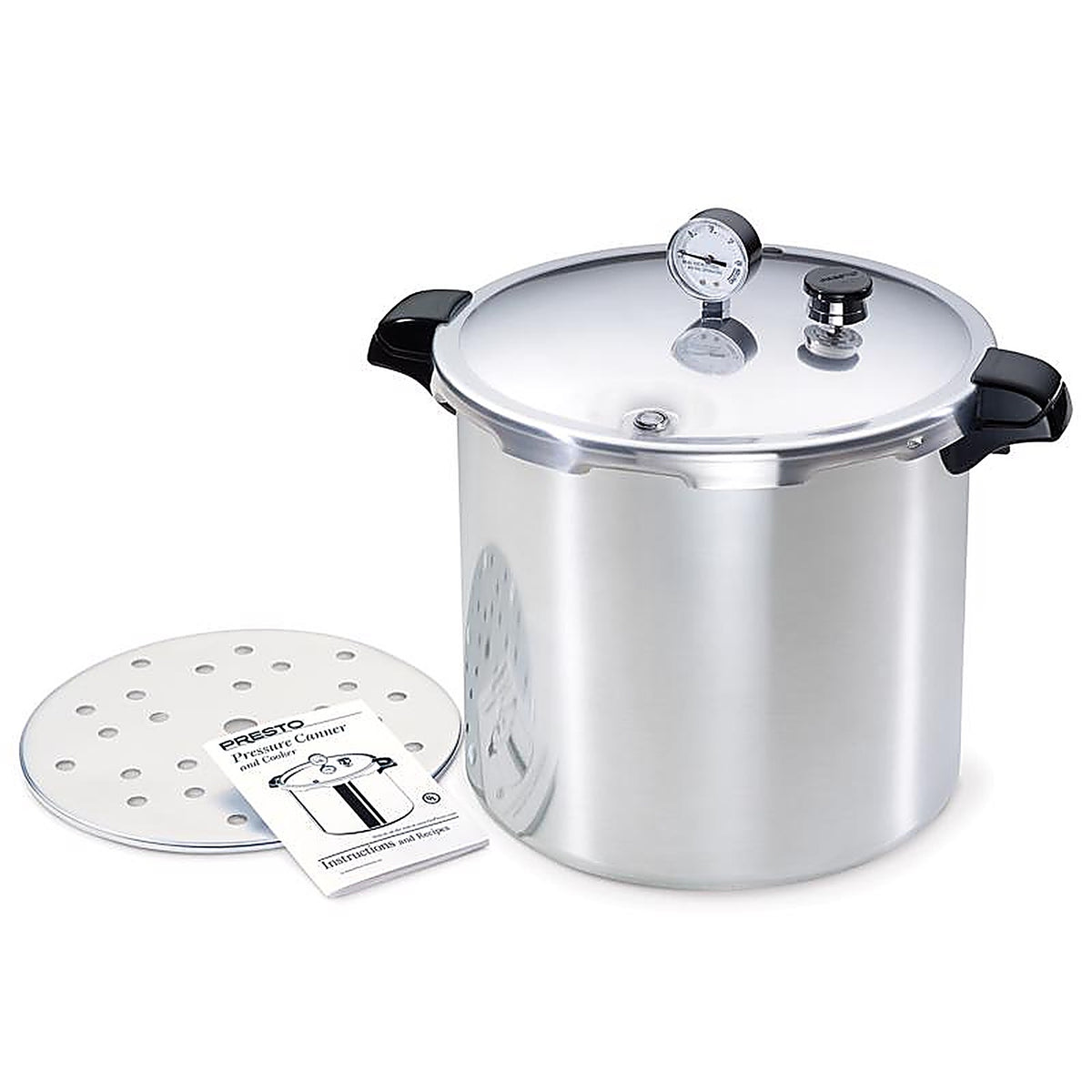 Presto 01781 Brushed Aluminum Pressure Cooker and Canner 23 qt