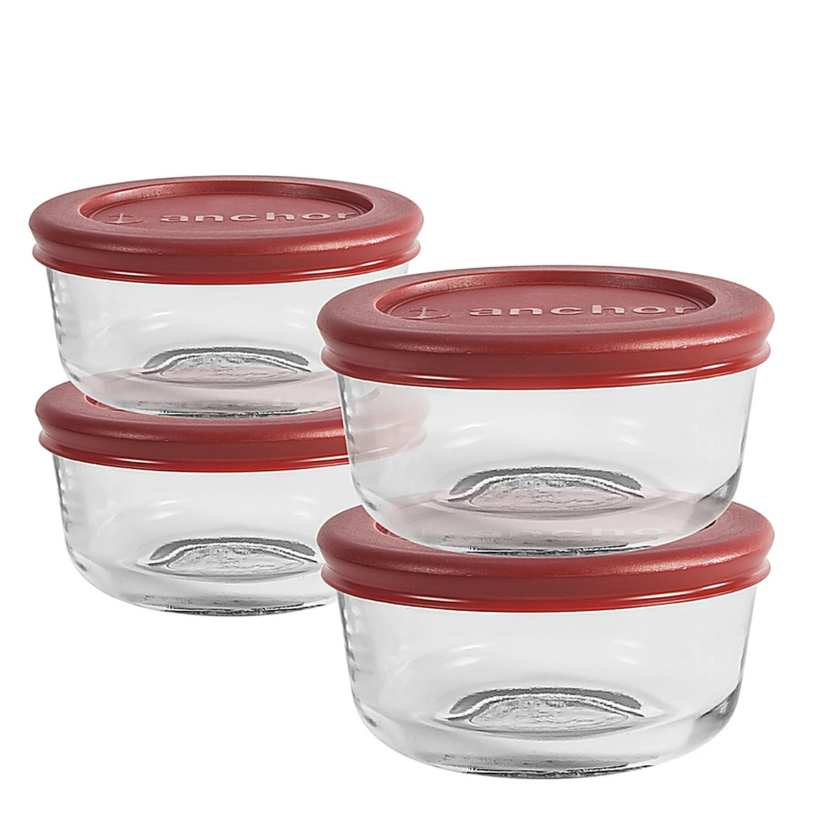 Anchor Hocking - 91553L24 - 1 Cups Clear Food Storage Container Set 4 Pack
