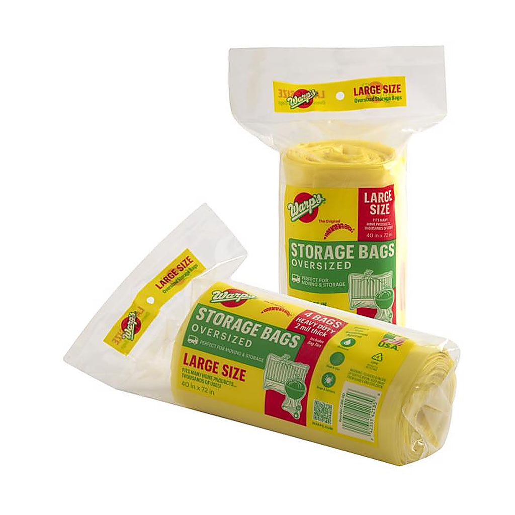 Warps CB-40 Large Yellow Storage Bag 40in. X72in. 4/Pack