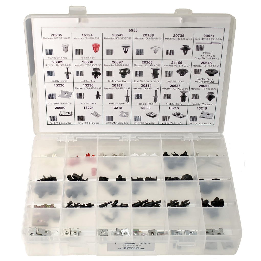 Auveco 6936 Mercedes-Benz Clips And Fasteners Assortment