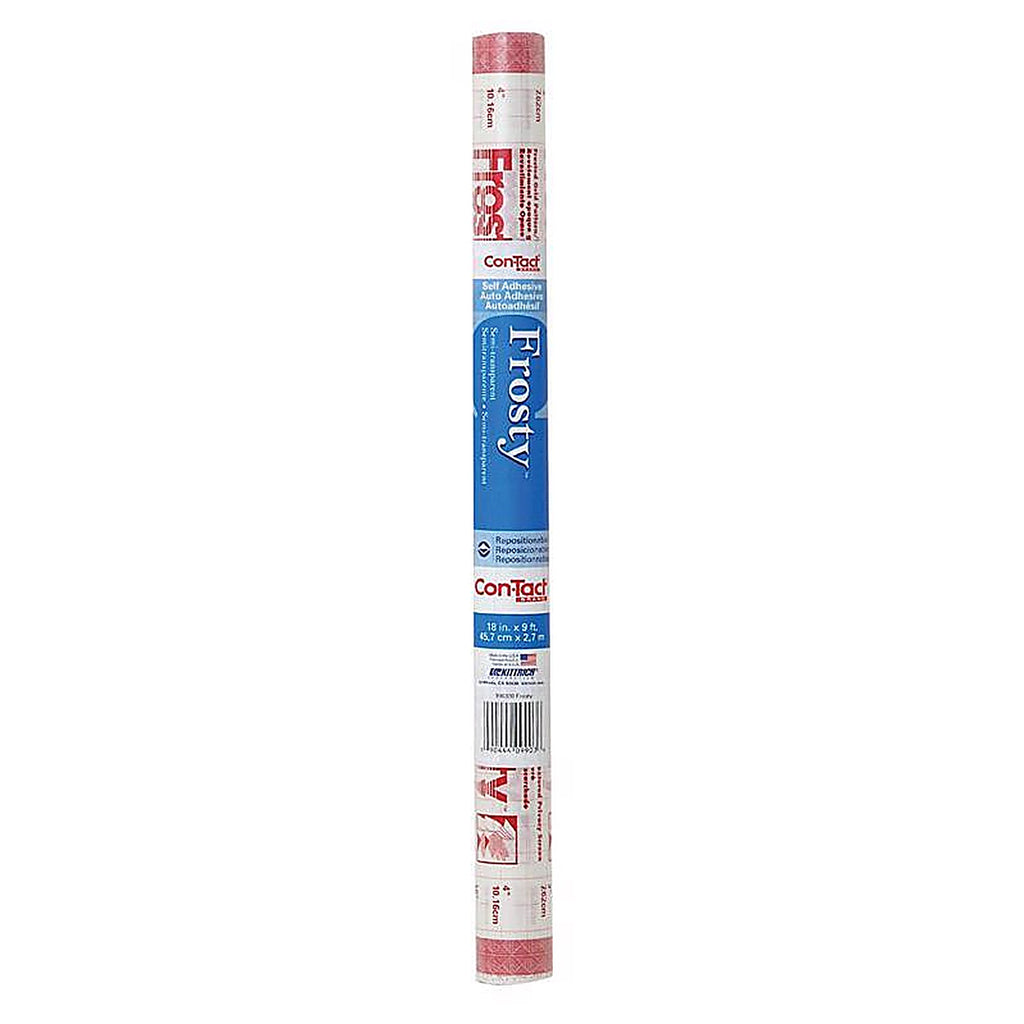 Con-Tact 09F-C9903-12 Frosty 9 ft. L x 18 in. W Clear Self-Adhesive Privacy Film
