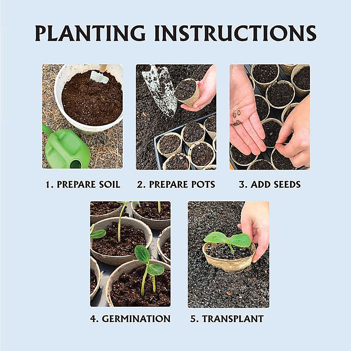 Ferry-Morse - FR312B - 15 Cells 3 In. H X 3 In. W X 3 In. L Seed Starting Peat Pot 15 Pack