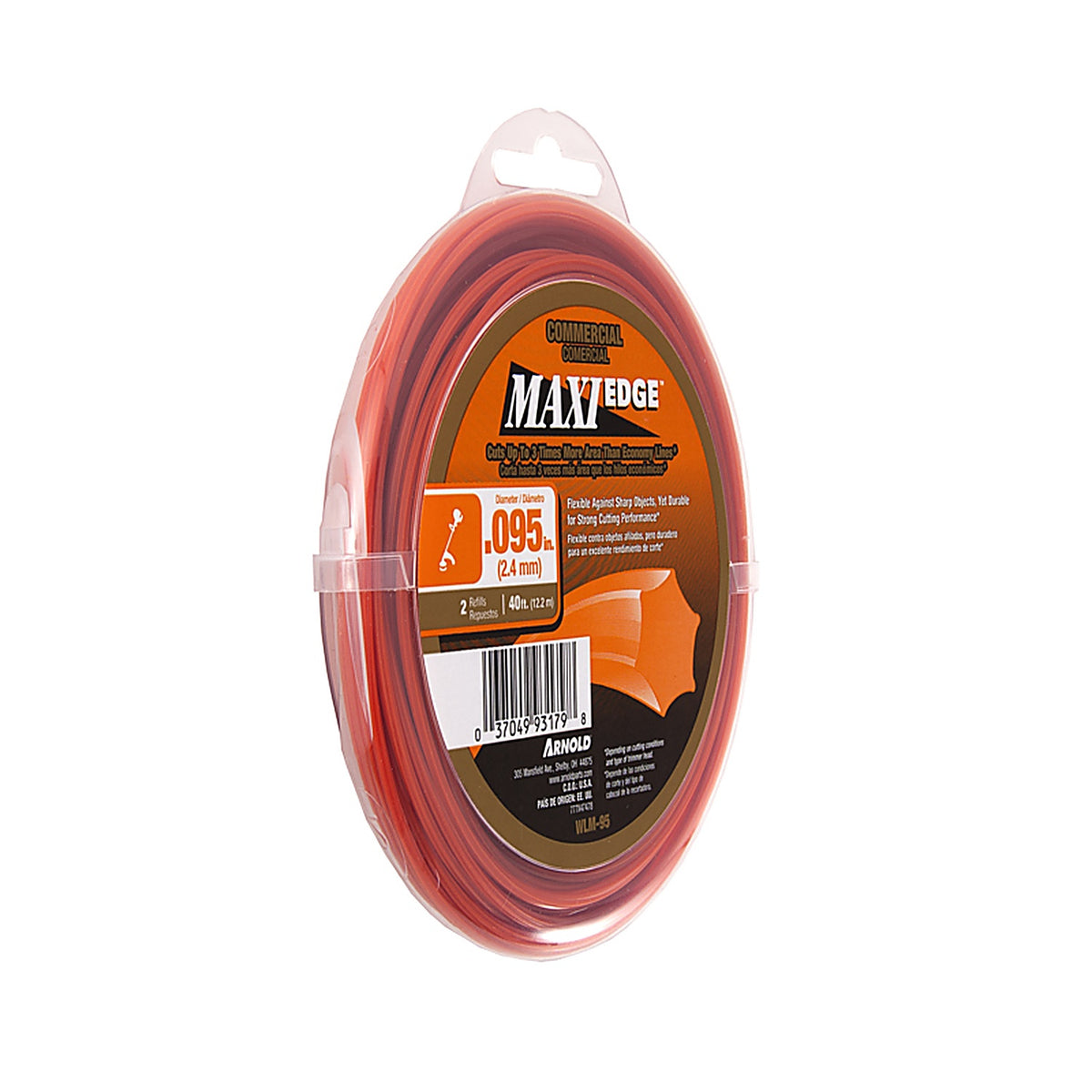 Arnold WLM-95 Maxi Edge Commercial Grade .095 in. D X 40 ft. L Trimmer Line