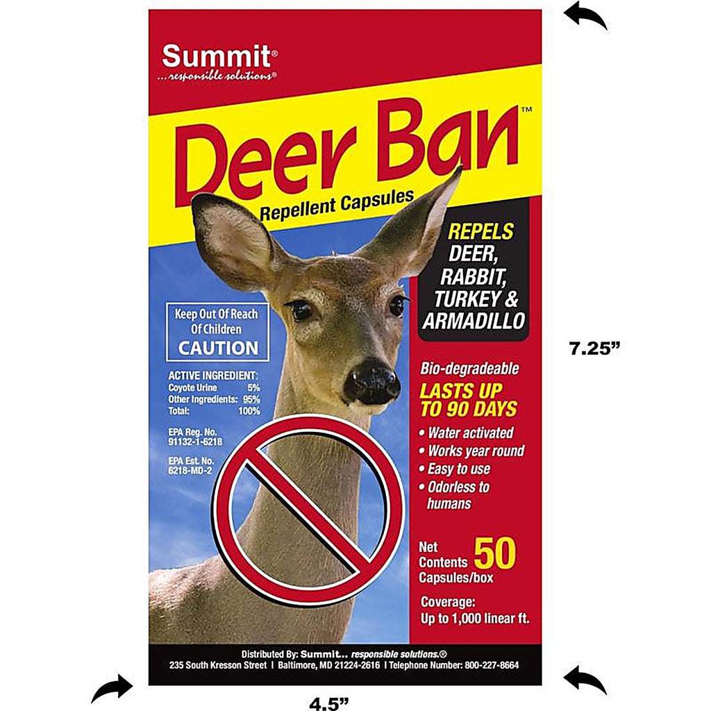 Summit - 2001 - Deer Ban Animal Repellent Capsule for Deer 50 CT