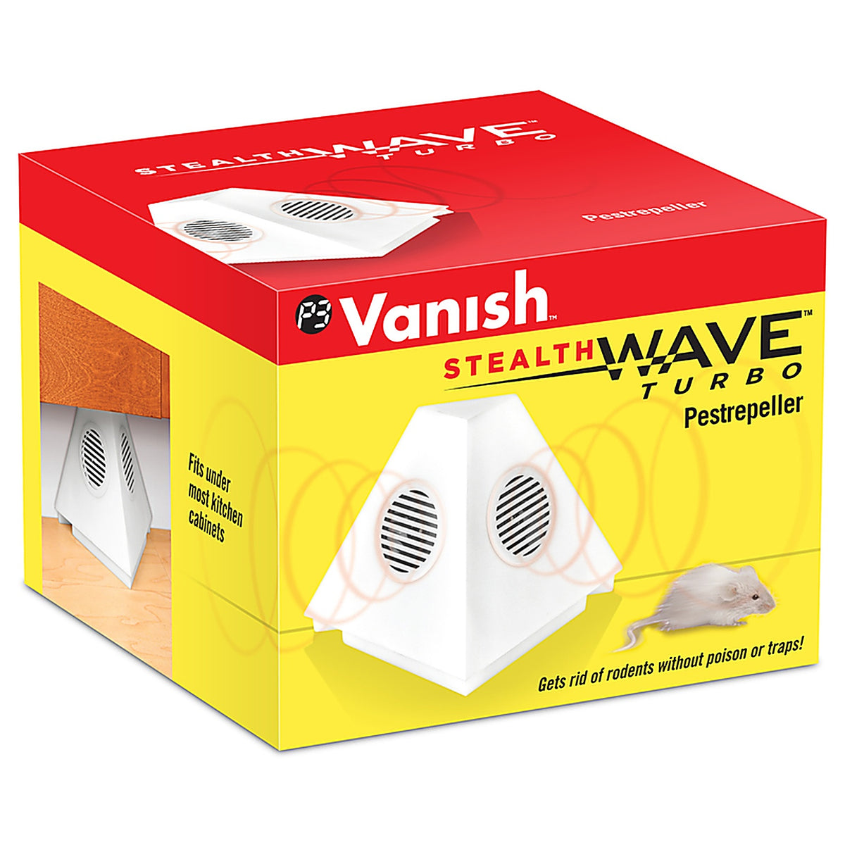 Vanish - P7782 - Stealth Wave Turbo Plug-In Electronic Pest Repeller for Rodents