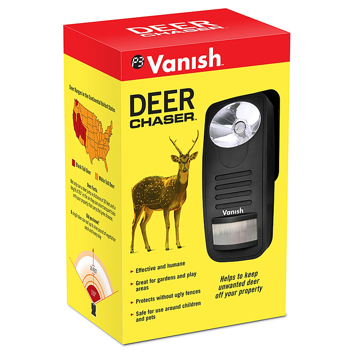 Vanish - P7841 - Deer Chaser Battery-Powered Electronic Pest Repeller for Deer