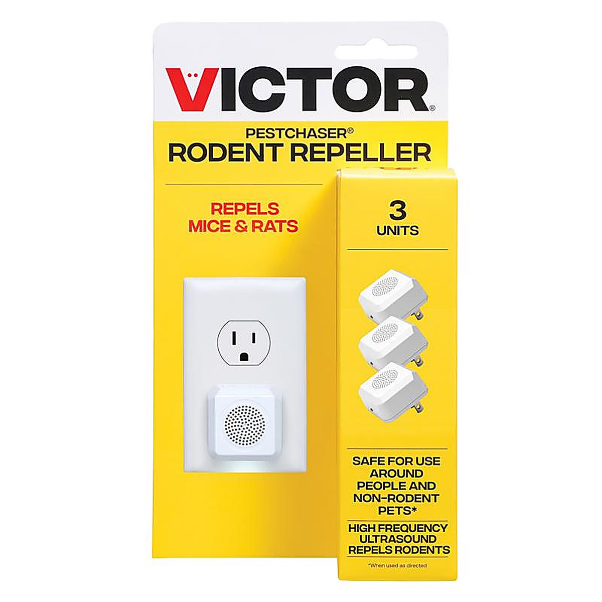 VICTOR M753K Victor PestChaser Plug-In Electronic Pest Repeller For Rodents 3 pk
