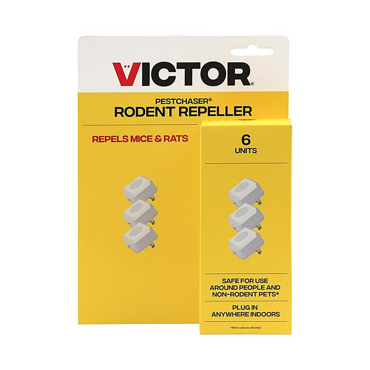 Victor - M756K - Pestchaser Plug-In Electronic Pest Repeller for Rodents 6 Pack