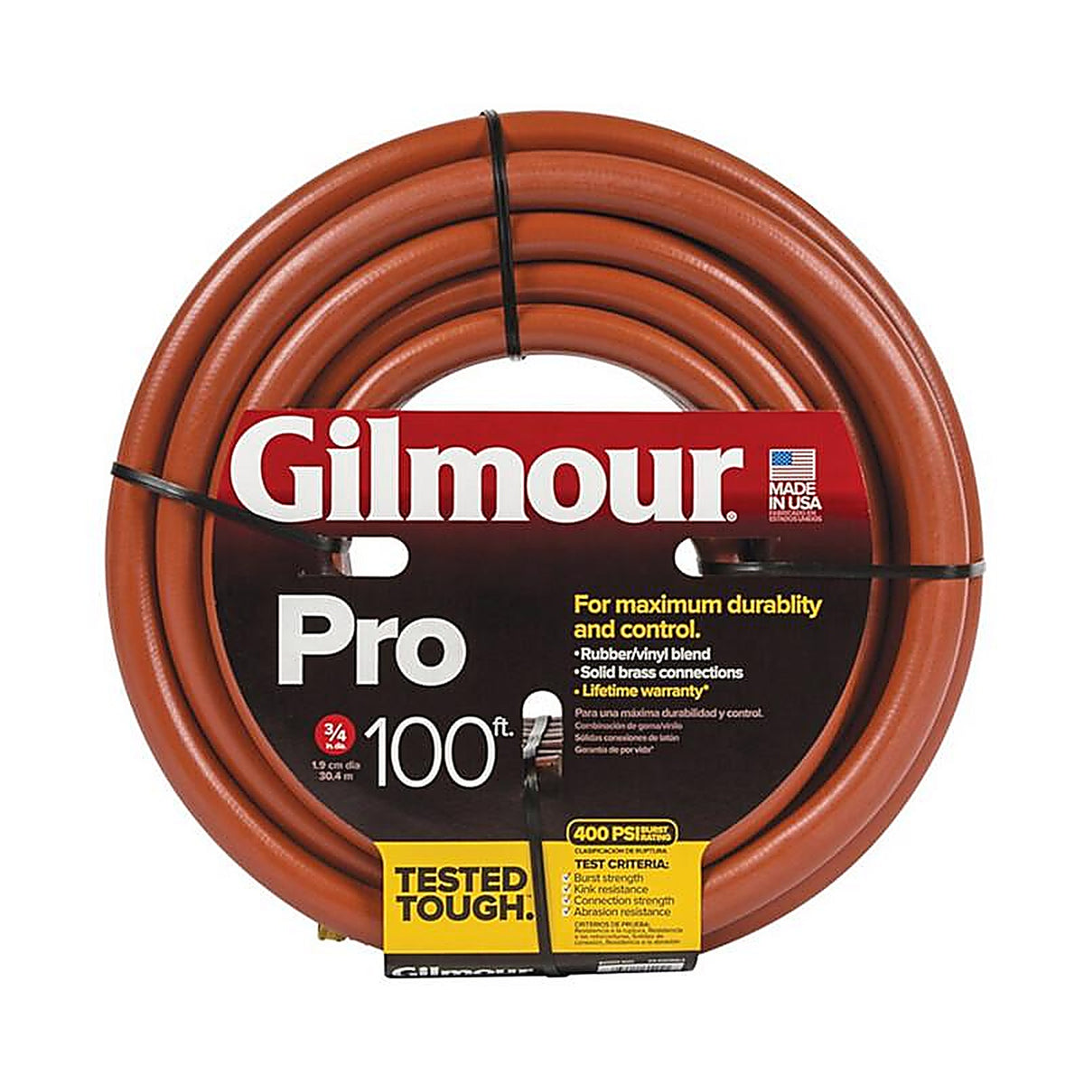 Gilmour 841001-1006 Pro 3/4 in. D X 100 ft. L Professional Grade Commercial Grade Hose Red