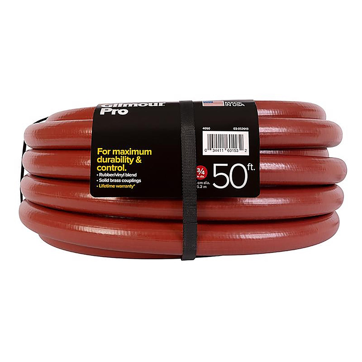 Gilmour 840501-1006 3/4 in. D X 50 ft. L Heavy Duty Professional Grade Commercial Grade Hose Red