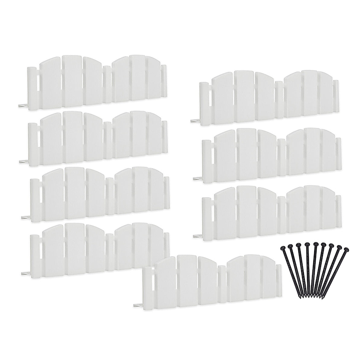Easy Track 3600WT-10-6 EasyFlex 10 ft. L Plastic White Landscape Edging Kit