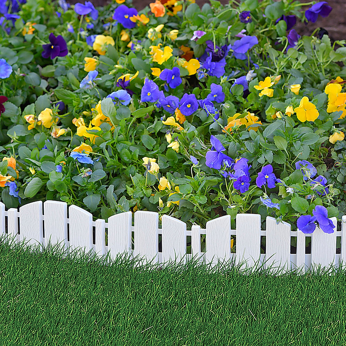 Easy Track 3600WT-10-6 EasyFlex 10 ft. L Plastic White Landscape Edging Kit