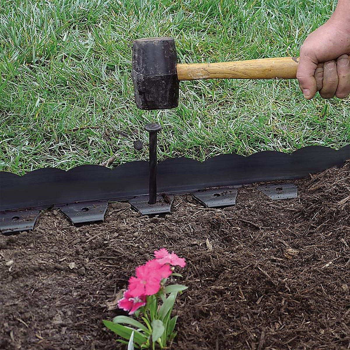 Dimex - 3210E-20-3 - Easyflex 20 Ft. L Plastic Black Landscape Edging Kit