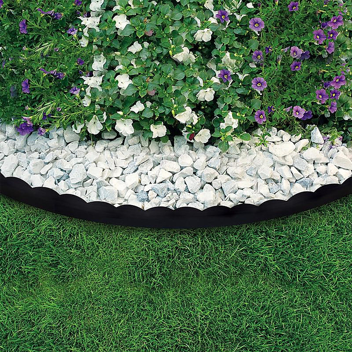 Dimex - 3210E-20-3 - Easyflex 20 Ft. L Plastic Black Landscape Edging Kit