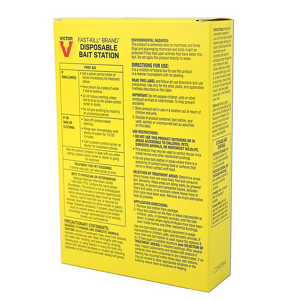 VICTOR M914 Victor Fast-Kill Brand Toxic Bait Station Blocks For Mice 0.75 oz 2 pk