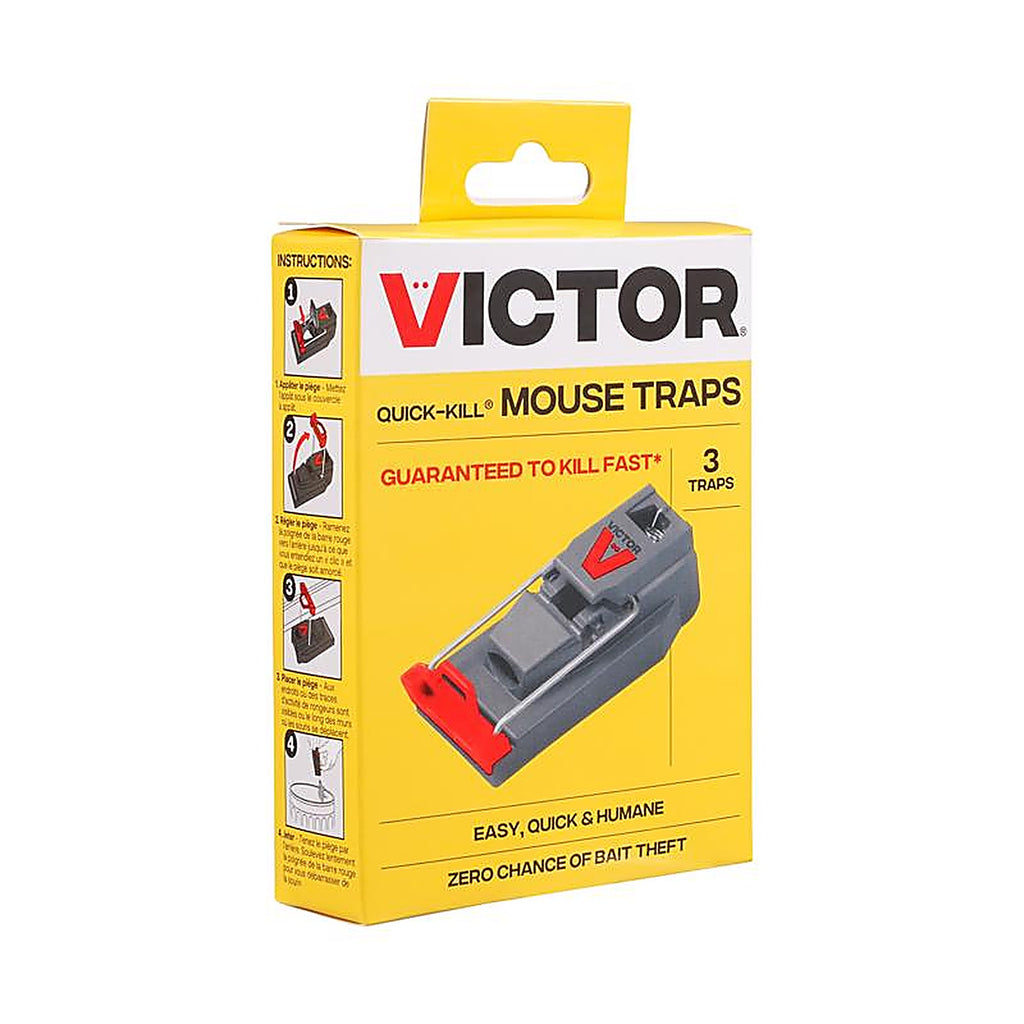 Victor - M140-3B - Quick-Kill Small Snap Trap for Mice 3 Pack