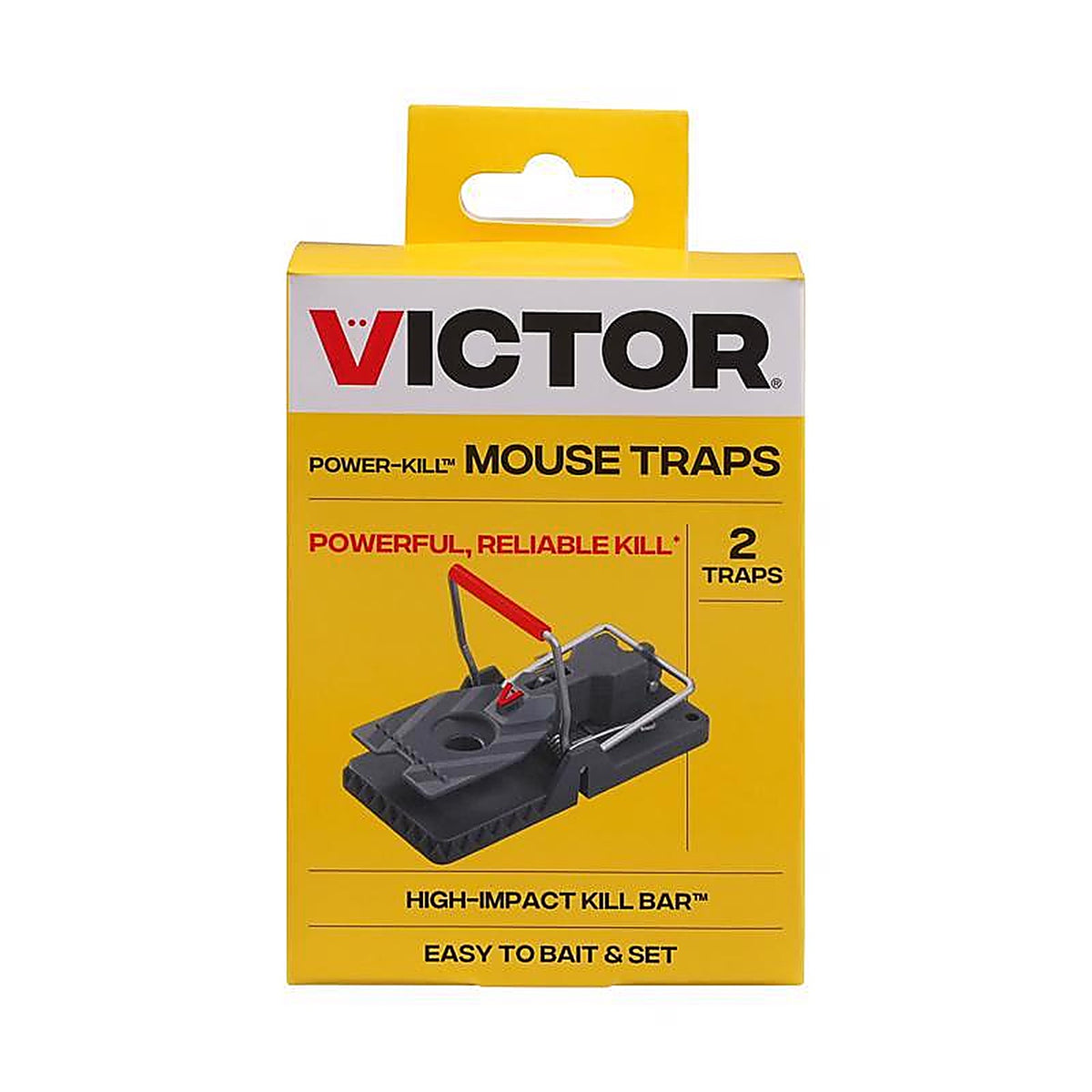 Victor - M142B - Power-Kill Small Snap Trap for Mice 2 Pack