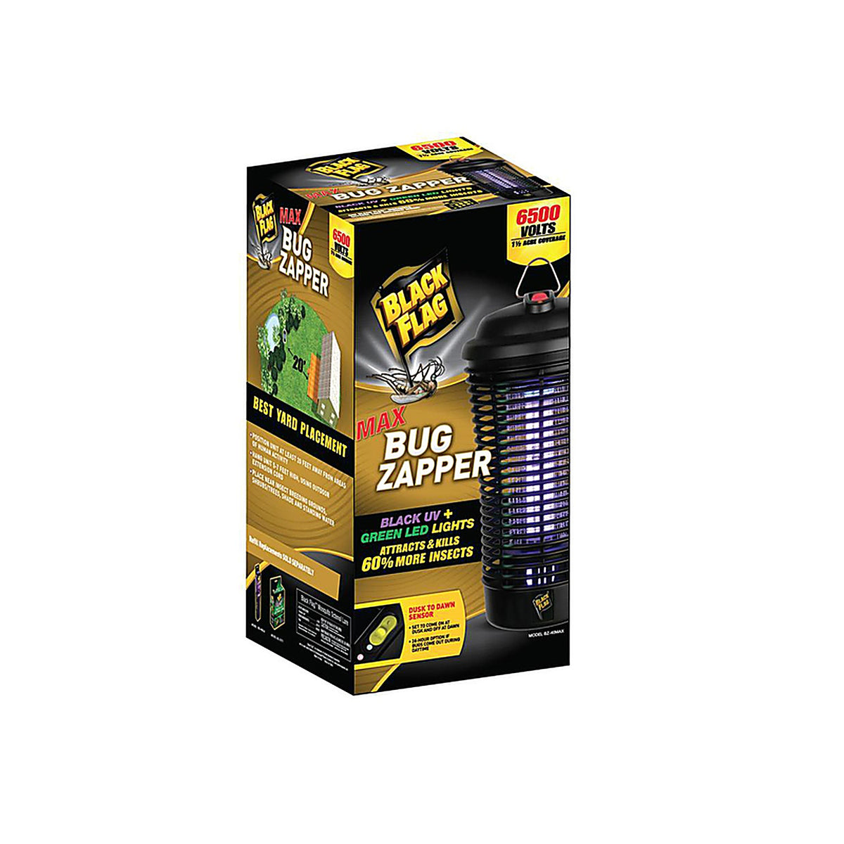 Black Flag 75021 Max Outdoor Bug Zapper 1.5 acre 40 watt